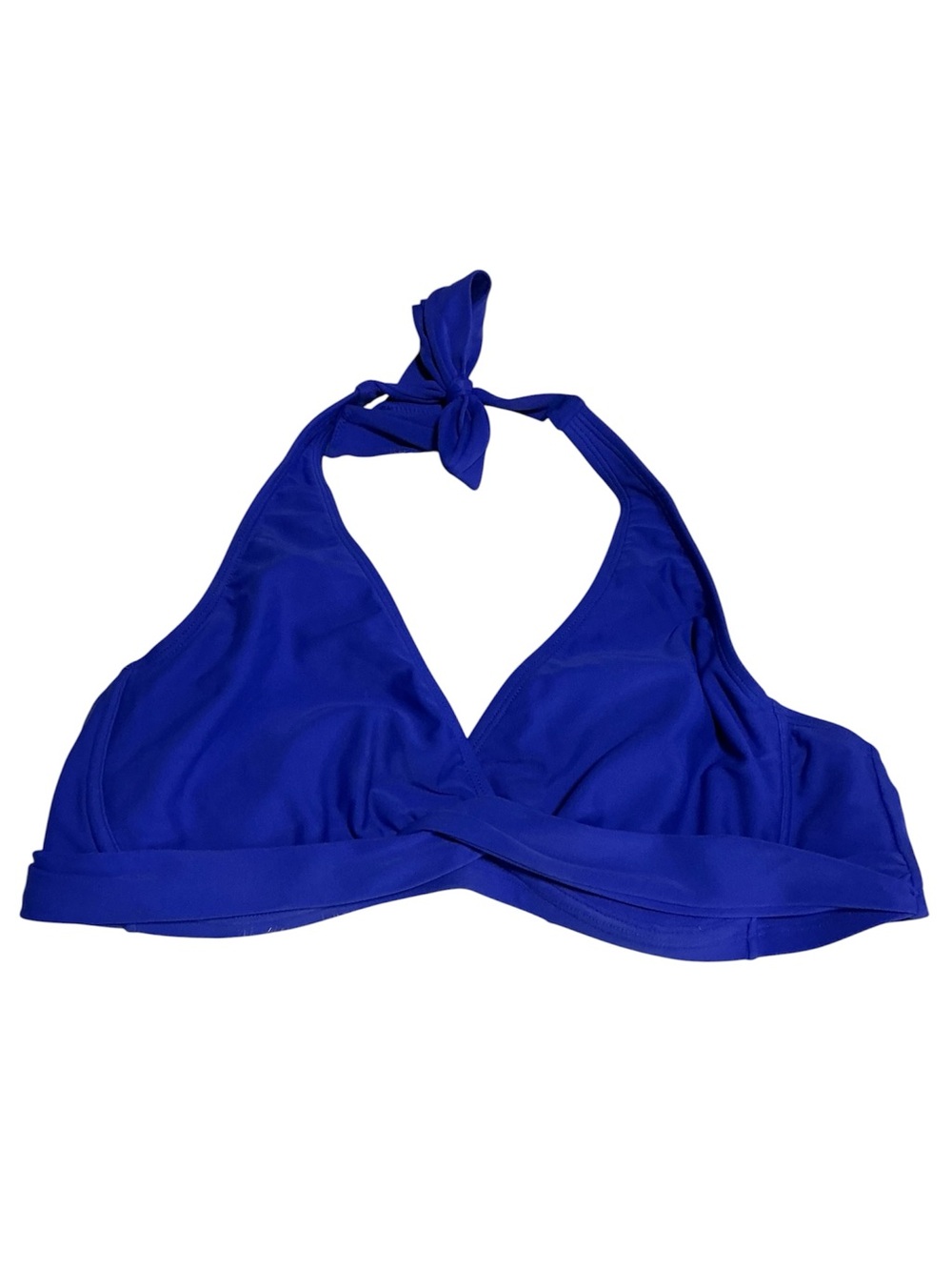 Athleta Royal Blue Halter Bikini Top bra 38B/C